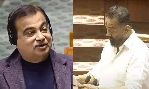 மாநிலங்களவையில்  கமலஹாசனின் கேள்விக்கு பதிலளித்த நிதின் கட்காரி